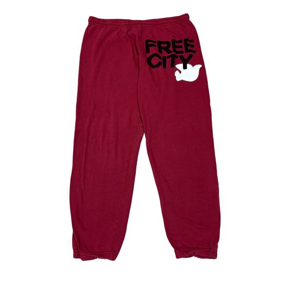 Free City Dove Pull On Jogger Sweatpants Women's L Loungewear - Picture 1 of 10